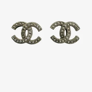 Chanel CC Crystal Stud Earrings (2020)