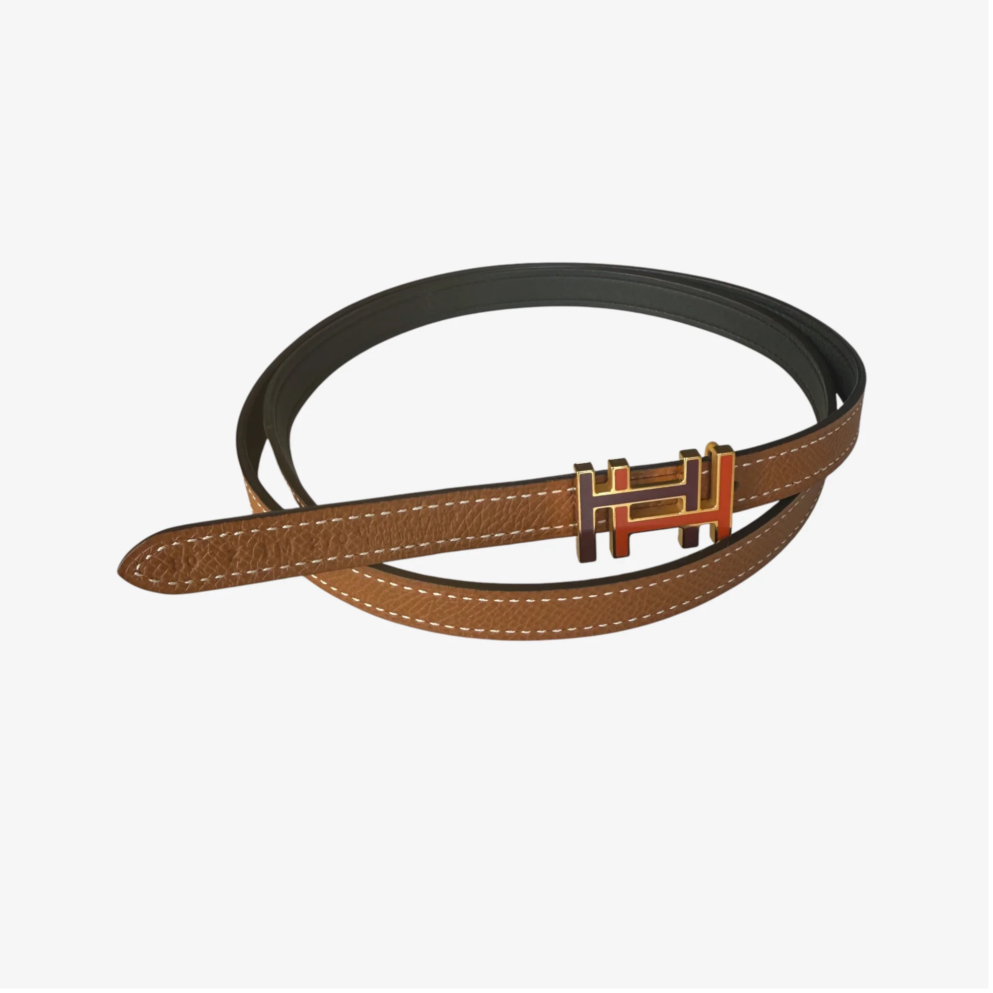 Hermès H au Carré Reversible Leather Strap 13 mm - Image 3