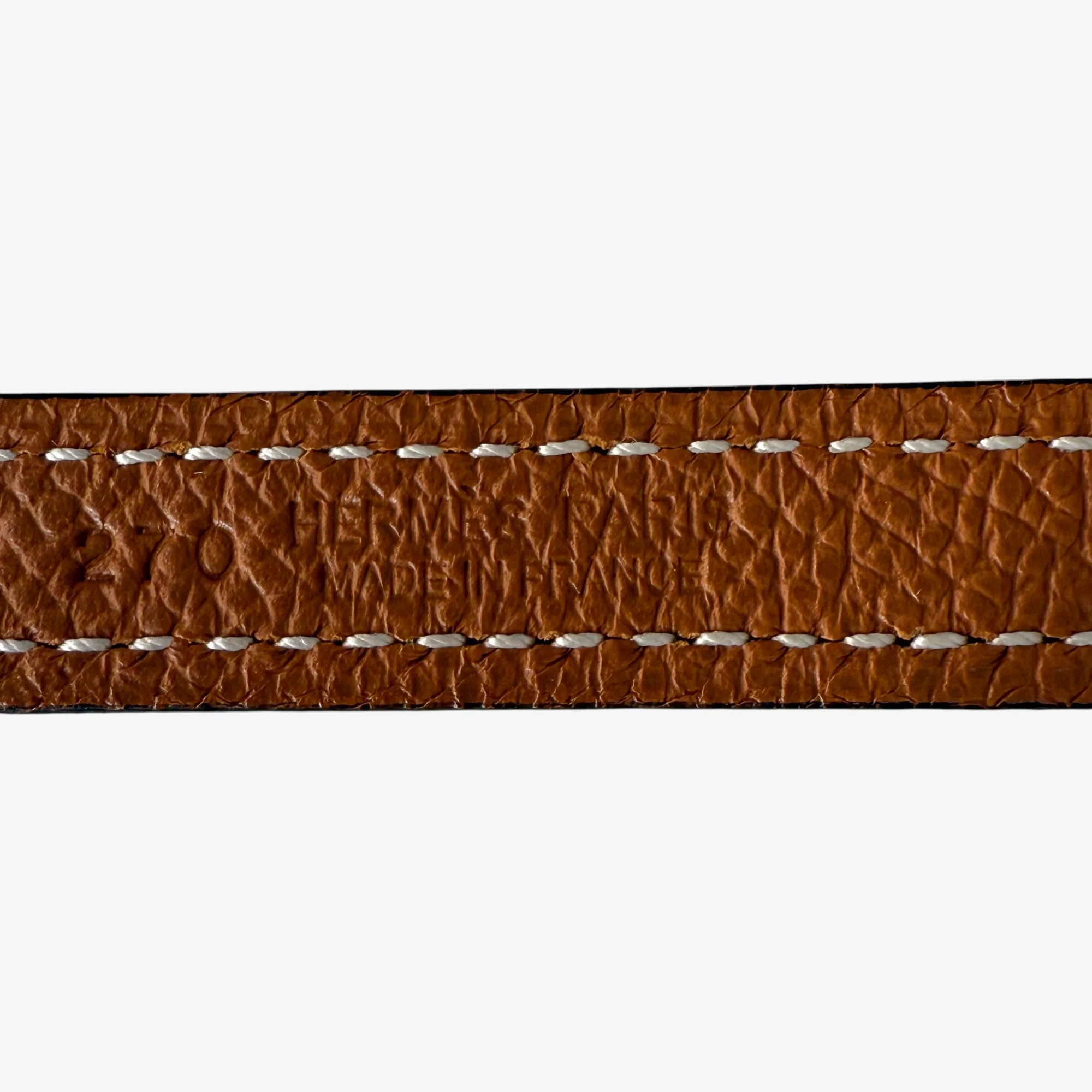 Hermès H au Carré Reversible Leather Strap 13 mm - Image 8