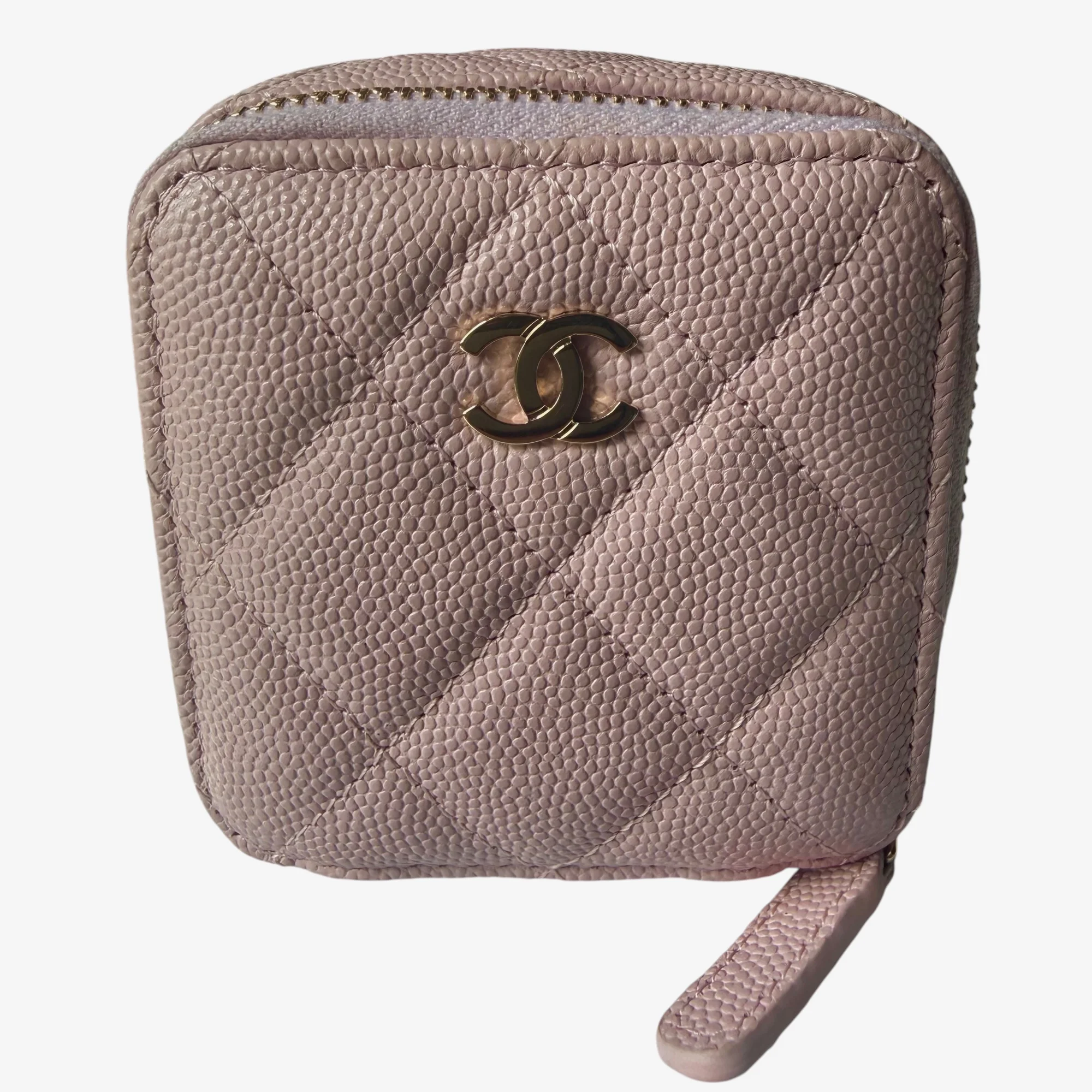 Chanel Small Jewelry Pouch 21S Light Pink