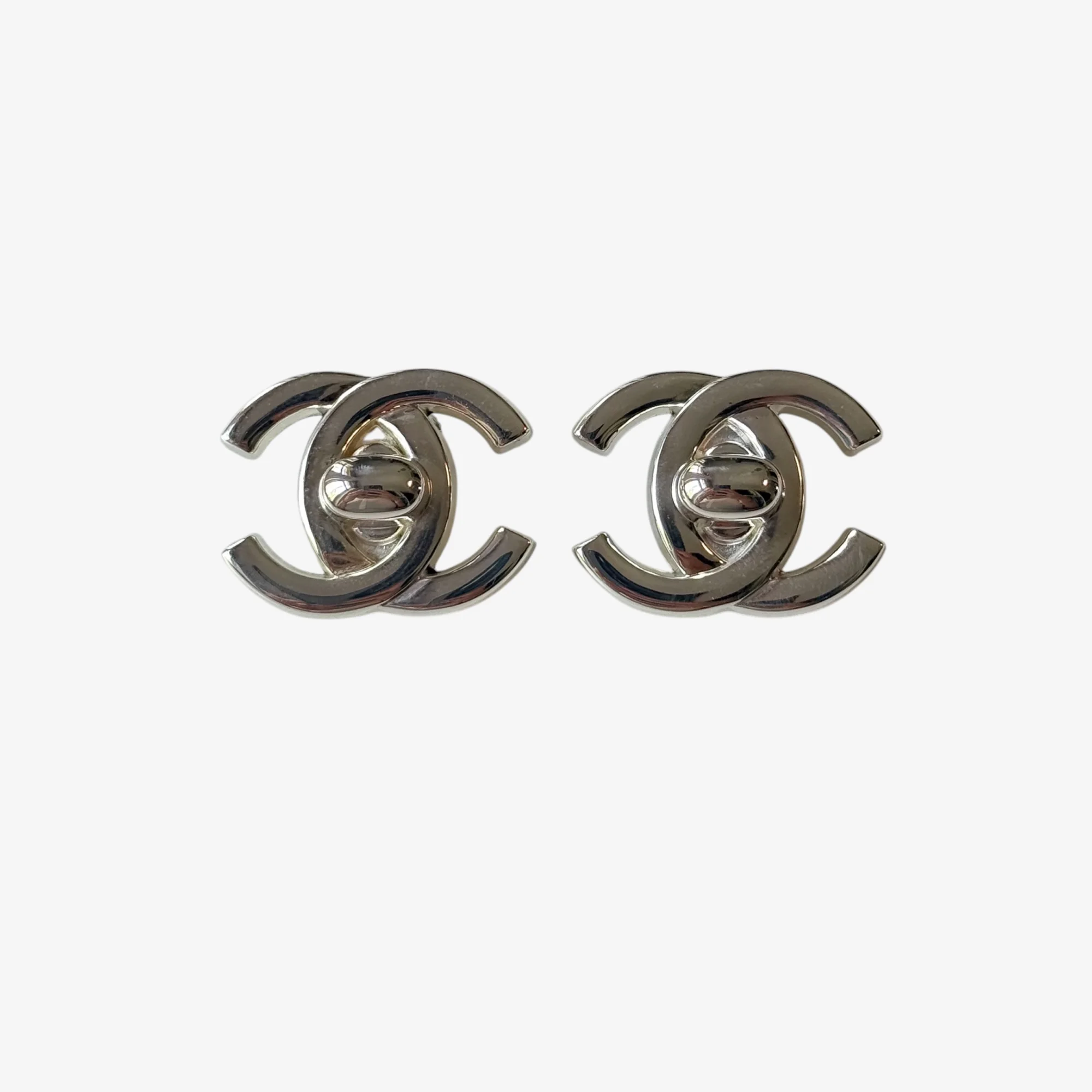 Chanel CC Turnlock Earrings (1996) - Image 2